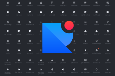 A few icons from Remix Icon's "Business" category.