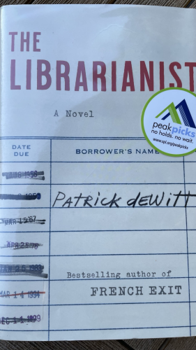 Book cover showing a library check out slip