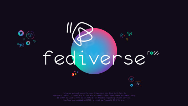 Viva fediverse. A new flitter-fluttering icon for fediverse developed slowly alongside other fedizens over a course  3 years.

Fedi needed a fun, dynamic and quality icon that *anyone* can comfortably use on their site. This icon has been designed and licensed specifically to ban its use to link to proprietary non-AGPLv3 servers like FBook Threa(t)s. See our pinned toot for a transparent PNG set. See #fediverseIconTorrent to download the SVG.