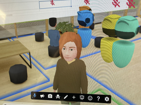 My designed avatar from a third person view
