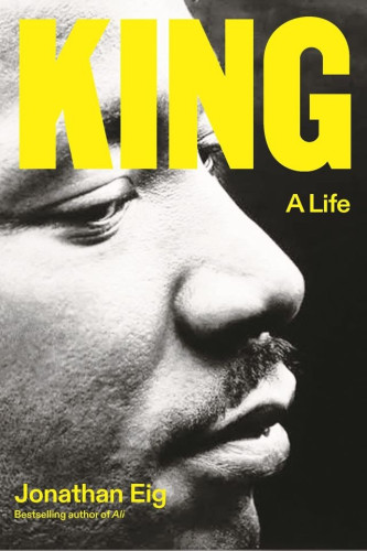  In this revelatory new portrait of the preacher and activist who shook the world, the bestselling biographer gives us an intimate view of the courageous and often emotionally troubled human being who demanded peaceful protest for his movement but was rarely at peace with himself. He casts fresh light on the King family’s origins as well as MLK’s complex relationships with his wife, father, and fellow activists. King reveals a minister wrestling with his own human frailties and dark moods, a citizen hunted by his own government, and a man determined to fight for justice even if it proved to be a fight to the death. As he follows MLK from the classroom to the pulpit to the streets of Birmingham, Selma, and Memphis, Eig dramatically re-creates the journey of a man who recast American race relations and became our only modern-day founding father―as well as the nation’s most mourned martyr. 
In this landmark biography, Eig gives us an MLK for our times: a deep thinker, a brilliant strategist, and a committed radical who led one of history’s greatest movements, and whose demands for racial and economic justice remain as urgent today as they were in his lifetime. 
Includes 8 pages of black-and-white photographs
Review
“Supple, penetrating, heartstring-pulling and compulsively readable . . . The first comprehensive biography of King in three decades . . . and it supplants David J. Garrow’s 1986 biography Bearing the Cross as the definitive life of King.