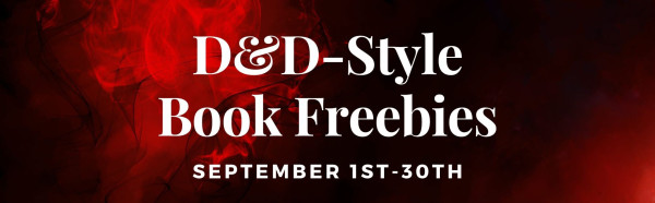 D&D (Dungeons & Dragons) Style Book Freebies, September 1st-30th. Red smoke against a dark background, like Dragon's breath.